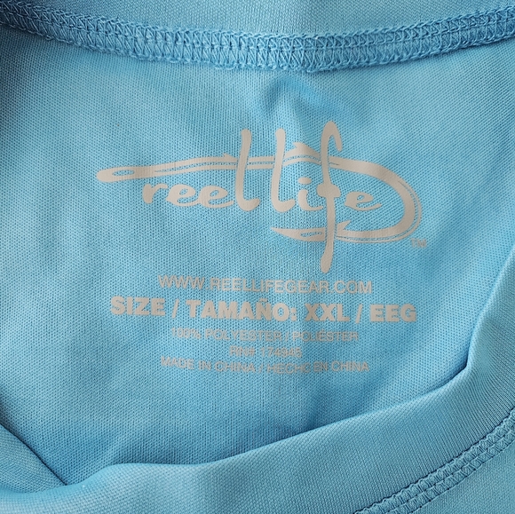 Rash Guard Reef Life Swim Shirt  Mens XXL - Picture 4 of 7